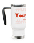 Stainless Steel Travel Mug with Handle, 14oz