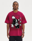 Grungy Gojo Laughing Oversized T Shirt