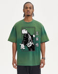 Grungy Gojo Laughing Oversized T Shirt