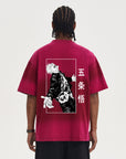 Grungy Gojo Laughing Oversized T Shirt