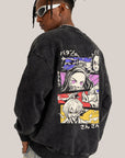 Vintage Demon Slayer Oversized Sweatshirt