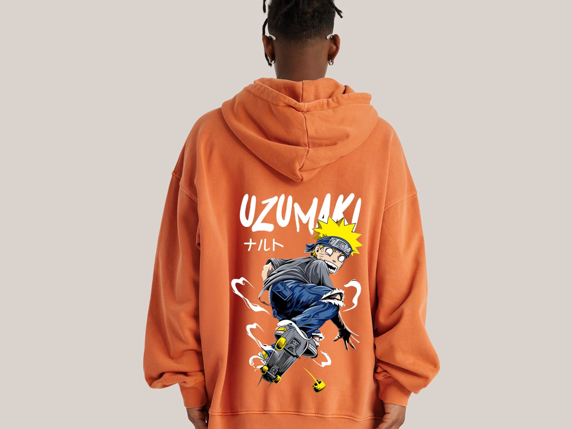 Naruto Skating Oversized Hoodie