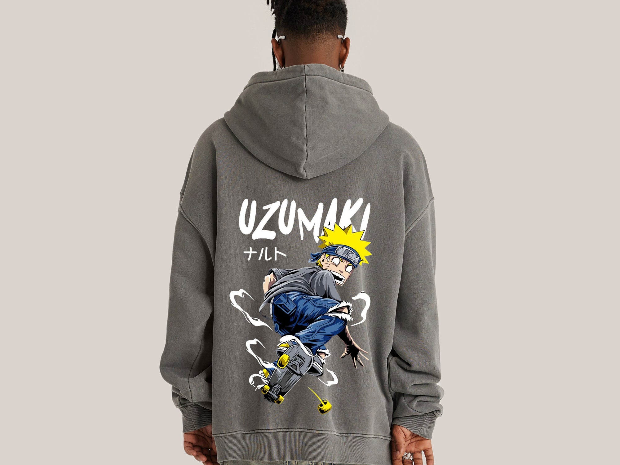 Naruto Skating Oversized Hoodie